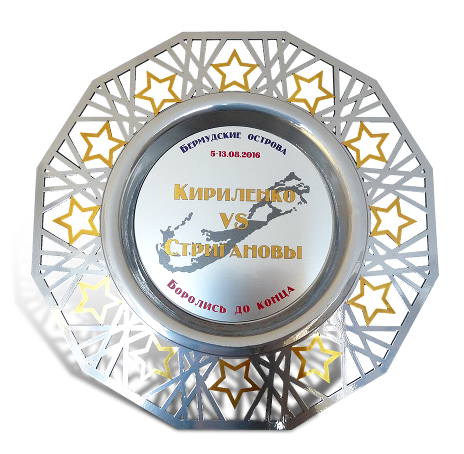Тарелка наградная "Гольф" АПТ-1450