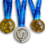 Комплект спортивных медалей по футболу АПМ-857